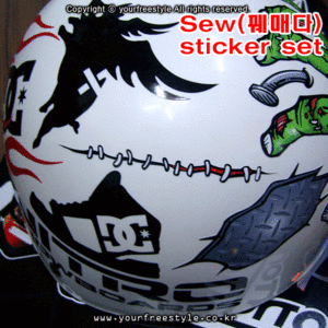Sew(꿰매다)sticker_set-Printing